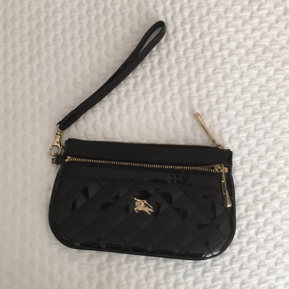 Burberry Patent Leather Wristlet